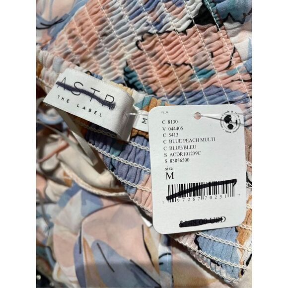 New ASTR The Label BRANDY FLORAL CINCHED FRONT CUTOUT MAXI DRESS Size M - Picture 6 of 6